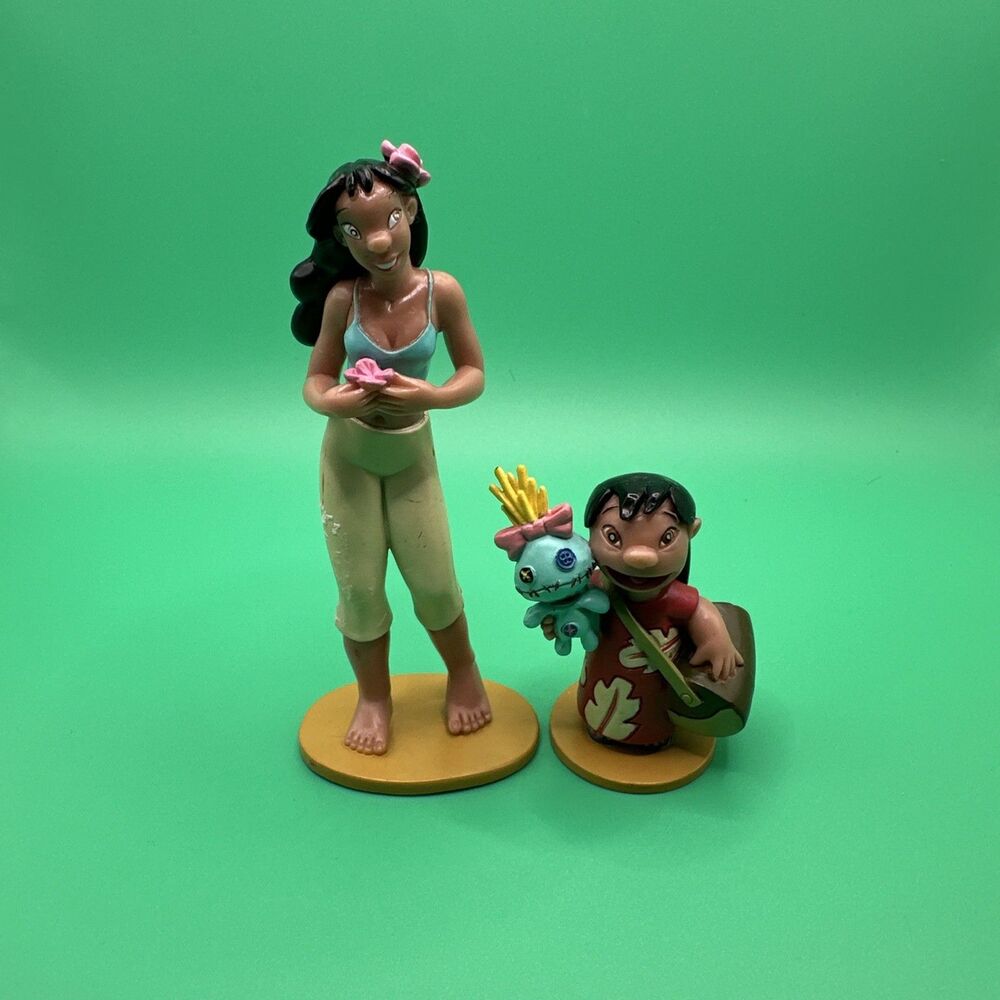 Nani And Lilo Figures Lilo & Stitch 4” Disney PVC Toys Cake Topper
